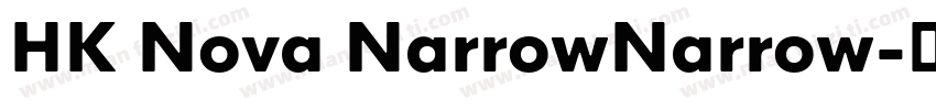 HK Nova NarrowNarrow字体转换